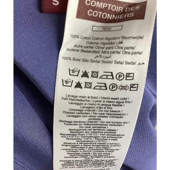 Comptoir Des Cotonniers Sz S Silk Cotton Lightweight Button Cardigan Blue - Picture 6 of 6